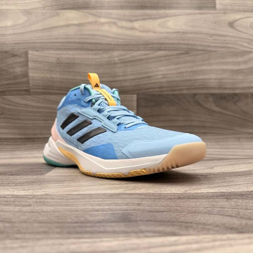 Adidas Crazyflight Mid Volleyball Shoes Glow Blue Shadow Navy HP7032